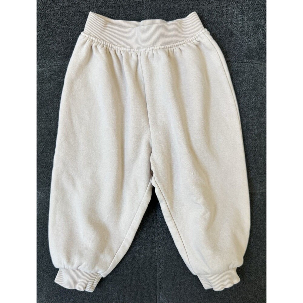 Zara 9/12 Neutral Beige Jogger PullOn Sweatpants